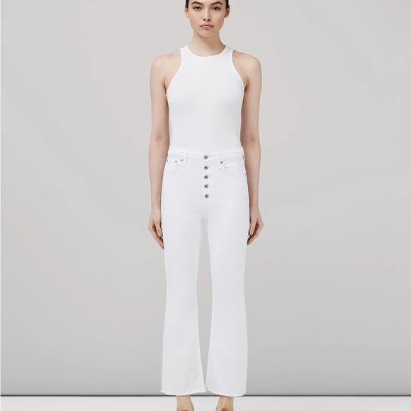 Rag&Bone Casey flare white: 32 and 31 available-worn a few times.
